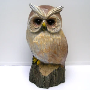 Formano Deko Eule Herbst 26 cm Holzfinish Baumstumpf - Bild 1 von 1
