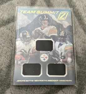 2020 Zenith Roethlisberger Bettis Ward dreifach getragenes Trikot 50/99 - Bild 1 von 2