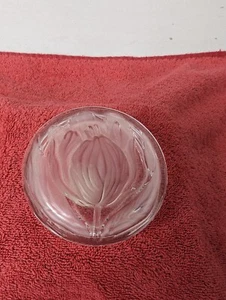 MARC AUREL 24 % BLEIKRISTALL BLEIKRISTALL TULPE BEDECKT SCHMUCKSCHALE - Bild 1 von 7