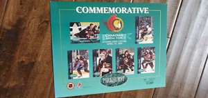 1992-93 PARKHURST COMMEMORATIVE SHEET SENATORS TURGEON MARSH SIDORKIEWICZ SGA 