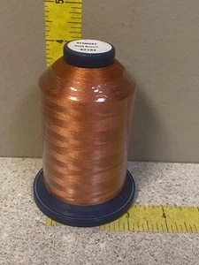 EMBROIDERY THREAD - HUGE 5000M (5500 YARD) CONES - GOLD BROWN 67194, 07M6063 - Picture 1 of 2