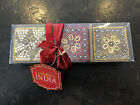 BEADED TRINKET BOXES SET of 3, made in India