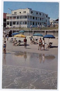 Postal VIRGINIA BEACH VA Atlantic Hotel Lifesaver Rocket calle 22 b - Imagen 1 de 1