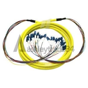 30 M LC - LC Single Mode 12 Strand 9/125 Indoor Fiber Cable Optical Patch Cord - Afbeelding 1 van 3