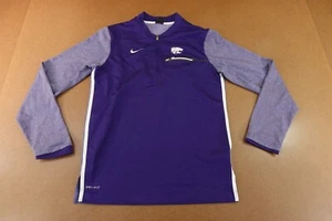 Kansas State Wildcats Nike Dri Fit Mens Small Purple 1/4 Zip Pullover - Picture 1 of 9