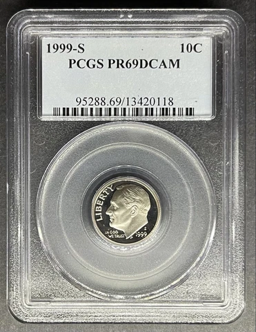1999-S Proof Roosevelt Dime PCGS PR-69 DCAM, Buy 3 Items, Get $5 Off!! Cover