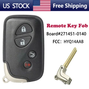 271451-0140 FOR LEXUS IS250 GS300 ES350 SMART REMOTE KEY FOB 4BUTTON HYQ14AAB - Picture 1 of 5