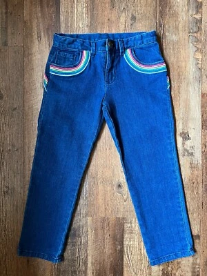 Pantalones de mezclilla Carter's Rainbow ajustables para niña talla 5 Foto 1 de 4