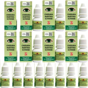Schwabe Cineraria Maritima Senza Alcool Goccia di fabbricazione tedesca 10ml Confezione da 10 pz - Foto 1 di 1
