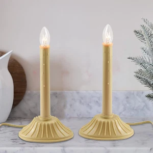 1 Light Christmas Electric Window Candles, 2 Pack Electric Window Candle Lamps w - Picture 1 of 7