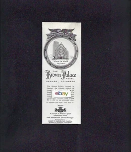 THE BROWN PALACE HOTEL IN DENVER, COLORADO 600 KLIMATISIERTE ZIMMER 1964 AD - Bild 1 von 1