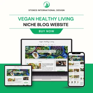 * VEGAN HEALTH * store blog affiliate website business for sale AUTO CONTENT - Picture 1 of 1