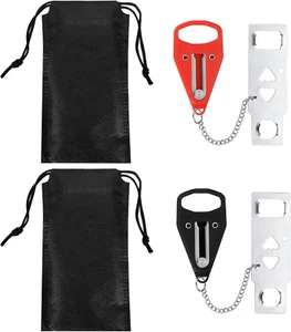 2 Pcs Portable Door Lock, Travel Security Door Lock, Door Safety Locks, for Trav - Picture 1 of 12