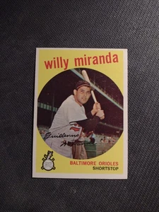 1959 Topps #540 Willie Miranda Baltimore Orioles High Series NRMT. - Picture 1 of 2