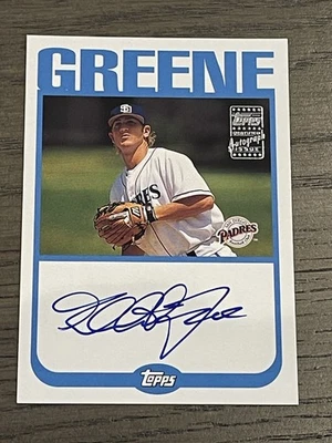 2004 年 Topps 亲笔签名 Khalil Greene #TA-KG 圣地亚哥教士 — 第 1/2 张图片