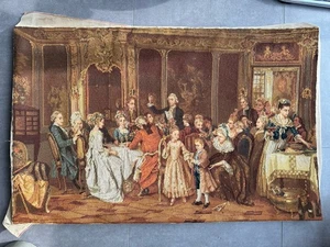Gobelin einer höfischen Gesellschaft 114 x 73,5 - Bild 1 von 8