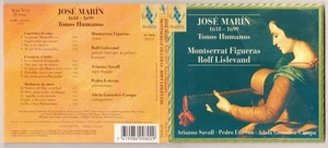 Jose Marin - Tonos Humanos, Figueras/Lislevand/Savall/Estevan, Alia Vox CD - Bild 1 von 1