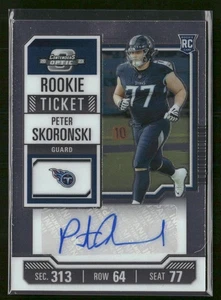 2023 Panini Contenders Optic #193 Peter Skoronski Auto - Bild 1 von 2