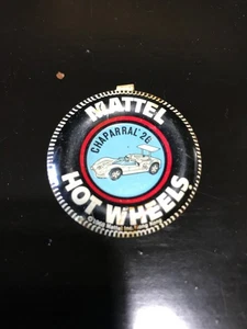 Mattel Hot Wheels Chaparral 2G Metall Button Anstecker mit Lasche, Vintage 1968, 1,5" - Bild 1 von 2