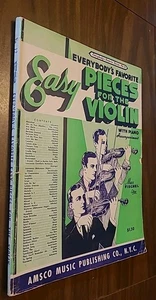 Partituras Easy Pieces for the Violin 1936 favoritas de todos de colección raras - Imagen 1 de 11