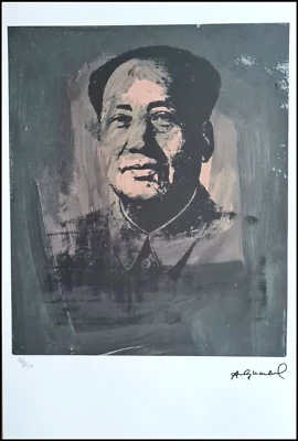 ANDY WARHOL * Mao Zedong * 57 x 38 cm * signed lithograph * limited # 78/100 - Bild 1 von 4