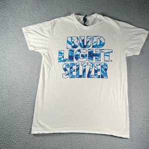 Bud Light T Shirt Mens Large White Graphic Short Sleeve Bud Light Seltzer - Picture 1 of 8