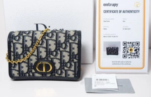 Christian Dior 30 Montaigne 2-in-1 Pouch Oblique Canvas - Picture 1 of 14