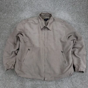 Joseph & Feiss Jacket Mens 3XLT Khaki Lined Harrington Full Zip XXXL Tall - Picture 1 of 13