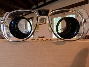 Orascoptic Gold Frames 52 18 135 with Orascoptic CE Loupes + Side Guards - Picture 1 of 7