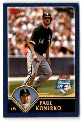 2003 Topps Opening Day Mini Stickers Paul Konerko #NNO Chicago White Sox - Image 1 of 2