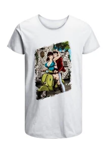 T-Shirt Lupin Fujiko vespa Uomo Abbigliamento 100% Cotone Taglia dalla S a XXL - Foto 1 di 3