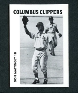 1984 Columbus Clippers DON MATTINGLY Black & White International League Promo - Picture 1 of 2