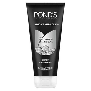 POND'S Bright Miracle Detox Glow Facewash 10X Power of Activated Charcoa 200gm - Picture 1 of 5