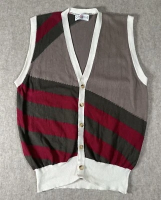 Chaleco Suéter Grande De Colección Clark & Gregory Algodón Hecho en Escocia Marrón (Defecto) Foto 1 de 4