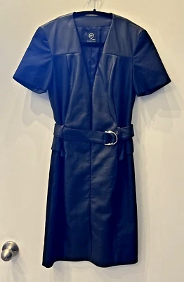 HOT DRESS! McQ by Alexander McQueen IT 40 / US 4 Faux Leather Zip Mini Dress - Image 1 of 4