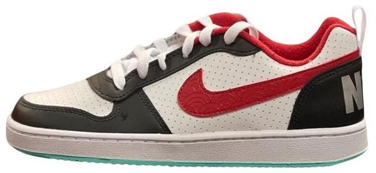 Size 10.5 - Nike Court Borough Low Black Red Mint W