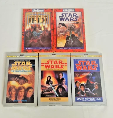 Star Wars Audio Books On Cassette Tape Lot of 5 Pre-Owned - Image 1 of 4