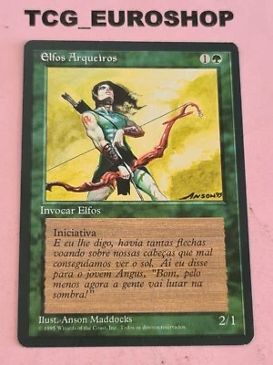 ELVISH ARCHERS ● IV EDITION PORTUGUESE BLACK BORDERED ● 1995 ● MTG NM(-) #2526 - Image 1 of 2