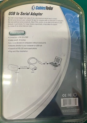 Cable to go USB to Serial Adapter - Image 1 of 3