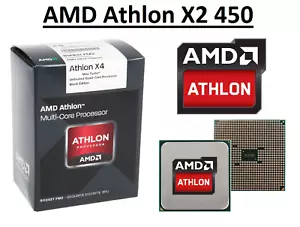 AMD Athlon X2 450 Dual Core Processor 3.5 - 3.9 GHz, Socket FM2+, 65W CPU - Picture 1 of 5