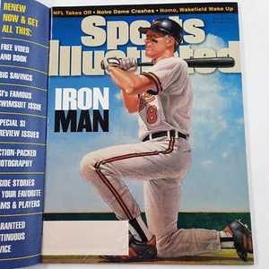 Cal Ripken Jr. Sports Illustrated, Iron Man, 1995 NEW, Still In Mailing Jacket - Picture 1 of 8