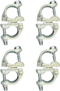 Abrazaderas de andamio giratorias tipo británico tubo OD de 1,75 a 1,9 pulgadas cualquier ángulo paquete de 4 - Imagen 1 de 8
