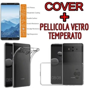 CUSTODIA COVER TPU GEL per HUAWEI MATE 10 + PELLICOLA in VETRO TEMPERATO - Foto 1 di 3