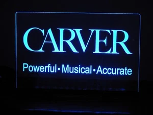 CARVER ETCHED ACRYLIC LED SIGN - Picture 1 of 7
