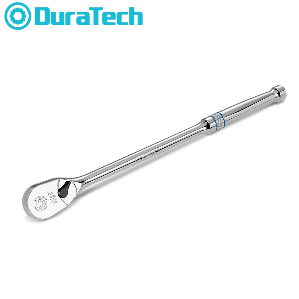 DURATECH 3/8" Drive Ratchet Handle 90-Tooth Ratchet Wrench 12" Extra Long Handle - Image 1 of 4