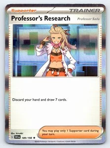 Professor's Research 189/198 Holo Rare Scarlet & Violet Pokemon Card - NM Mint - Picture 1 of 5