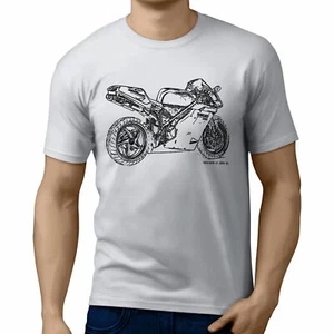 Camiseta JL Illustration para A Ducati 996R Ventilador de Motocicleta - Imagen 1 de 24