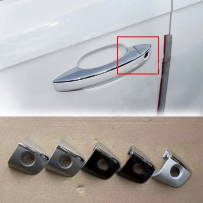 Chrome Front Left Door Handle Key Hole Cover Cap For Audi Q5 2013-2016 8R0837899 - Image 1 of 4