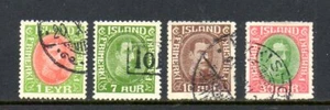 Iceland Stamp lot - Scott #'s 176,180,181,183 - Cancelled - Picture 1 of 1