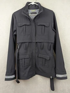 Novara Edgewatetr Bike Jacket sz M gray zips stretchy lightweight belted 0915 - Picture 1 of 4